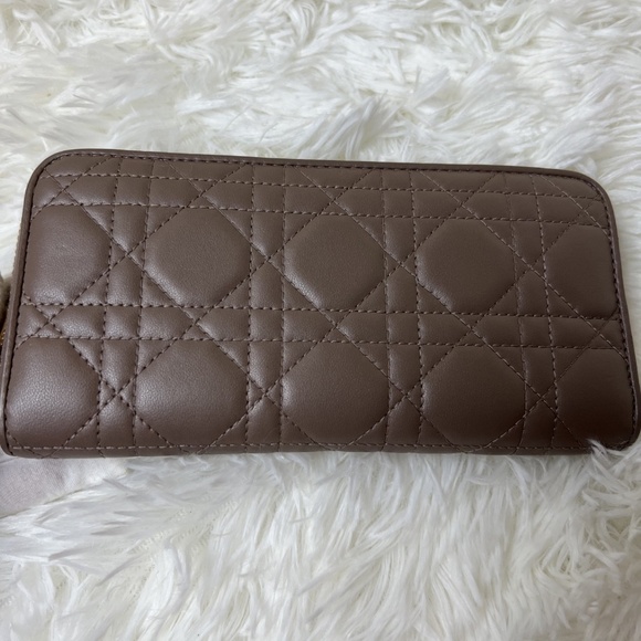 Christian Dior Cannage Pattern Leather Continental Wallet - Picture 2 of 6